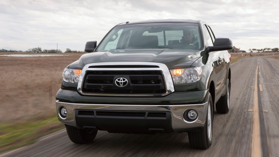 These reliable Toyota trucks and SUVs include the Tundra pictured here