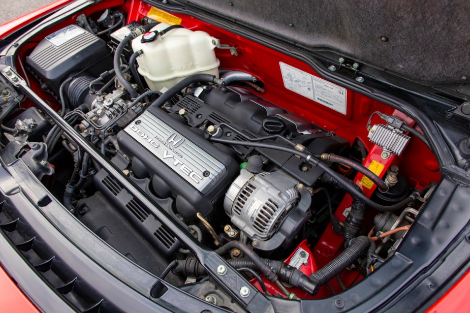 A first-generation Acura NSX engine