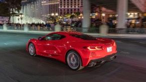 The C8 Chevrolet Corvette, like the GMC Sierra, is one of the best cars by value, according to CarEdge.