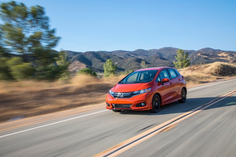 2020 Honda Fit orange