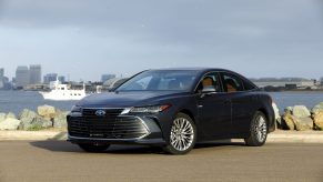 A 2020 Toyota Avalon Hybrid parked