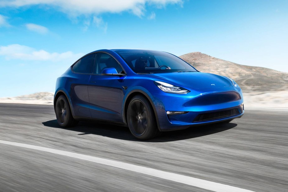 Blue 2023 Tesla Model Y 