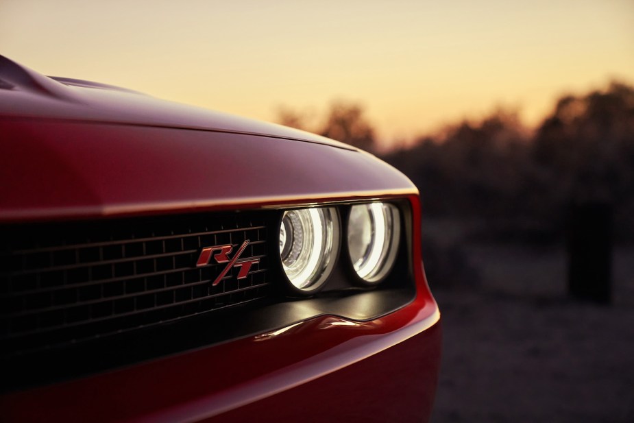 This Challenger R/T is the cheapest dodge with the 5.7-liter HEMI V8 engine.