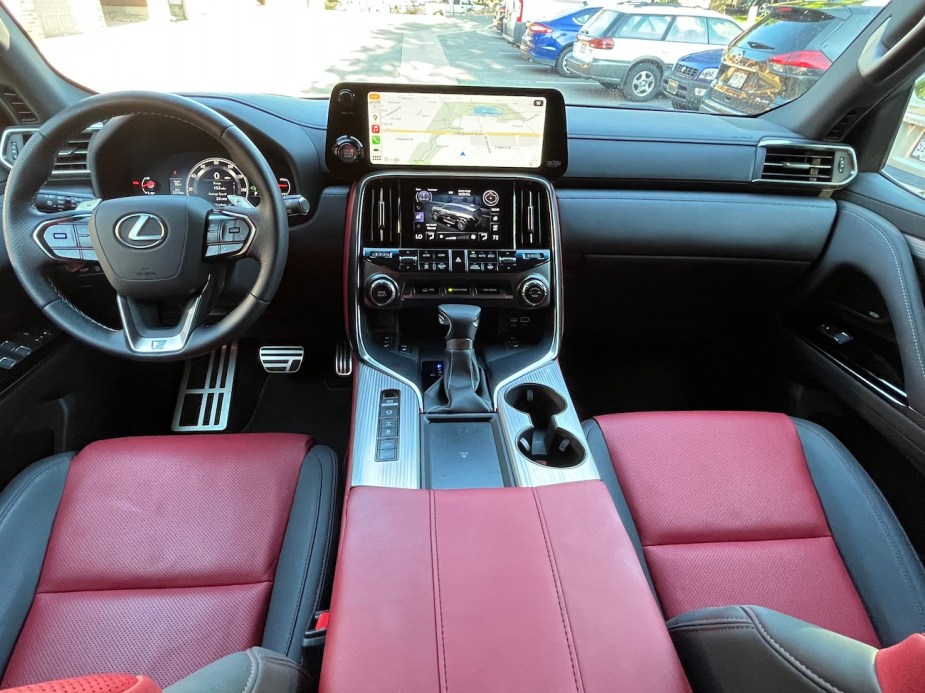2022 Lexus LX 600 front interior view