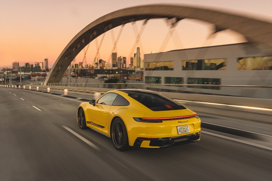 2022 Porsche 911 T in yellow