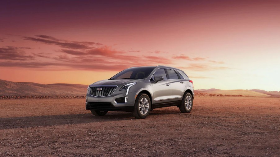 A 2023 Cadillac XT5 parked outside with a sunset, what's new for the luxury SUV?
