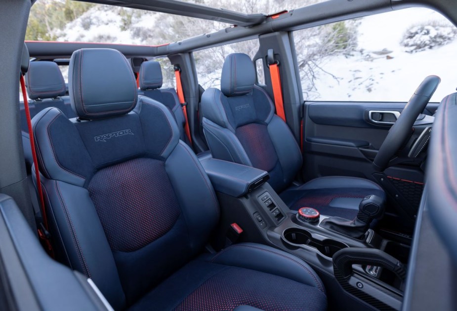 2023 Ford Bronco Raptor interior