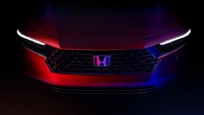 2023 Honda Accord grille. Honda production issues are more pronounced as of late.