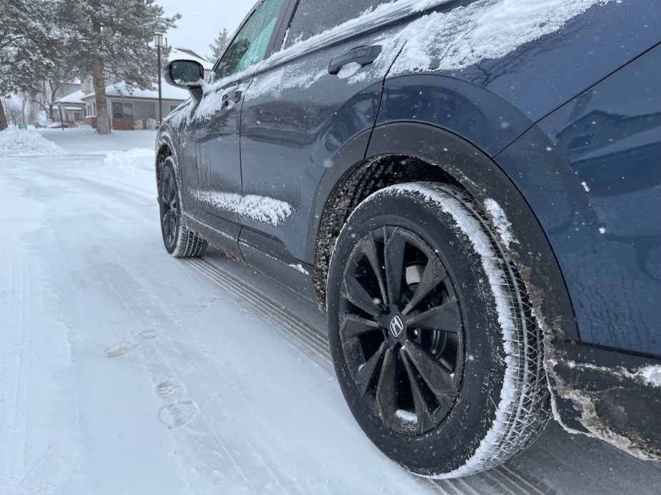 2023 Honda CR-V in the snow