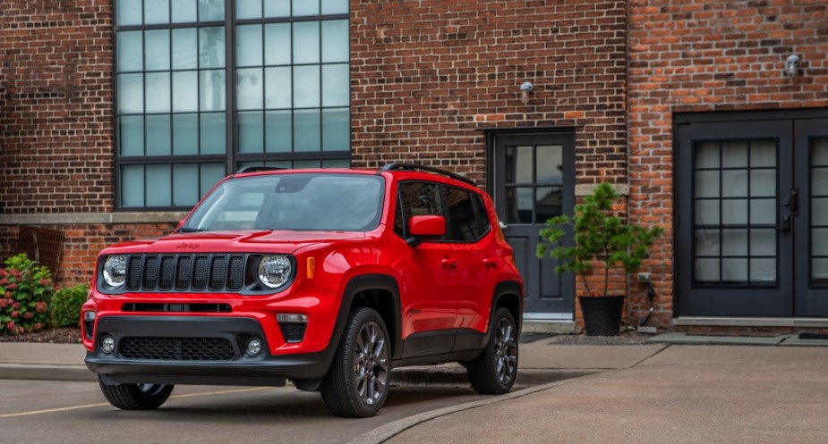 This red Jeep Renegade crossover suv may suffer from one of several major drivetrain problems.