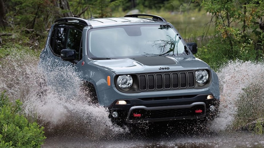 2023 Jeep Renegade Splashing Through Water
