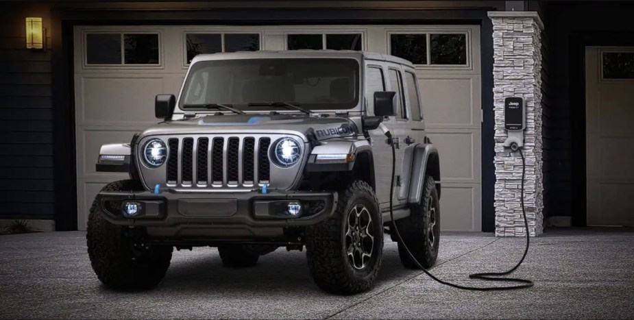 The 2023 Jeep Wrangler 4xe charging