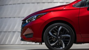 A 2023 Nissan Versa, one of the least expensive models to maintain.