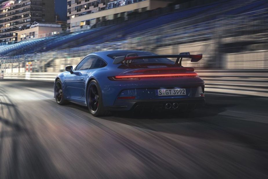 2023 Porsche 911 GT3 in blue