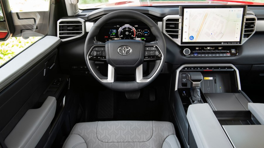 A 2023 Toyota Sequoia interior.