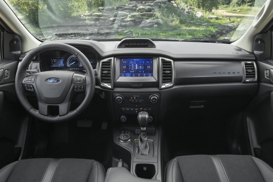 2023 Ford Ranger interior is enhanced with optional packages