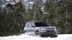 Bronco Sport in snow