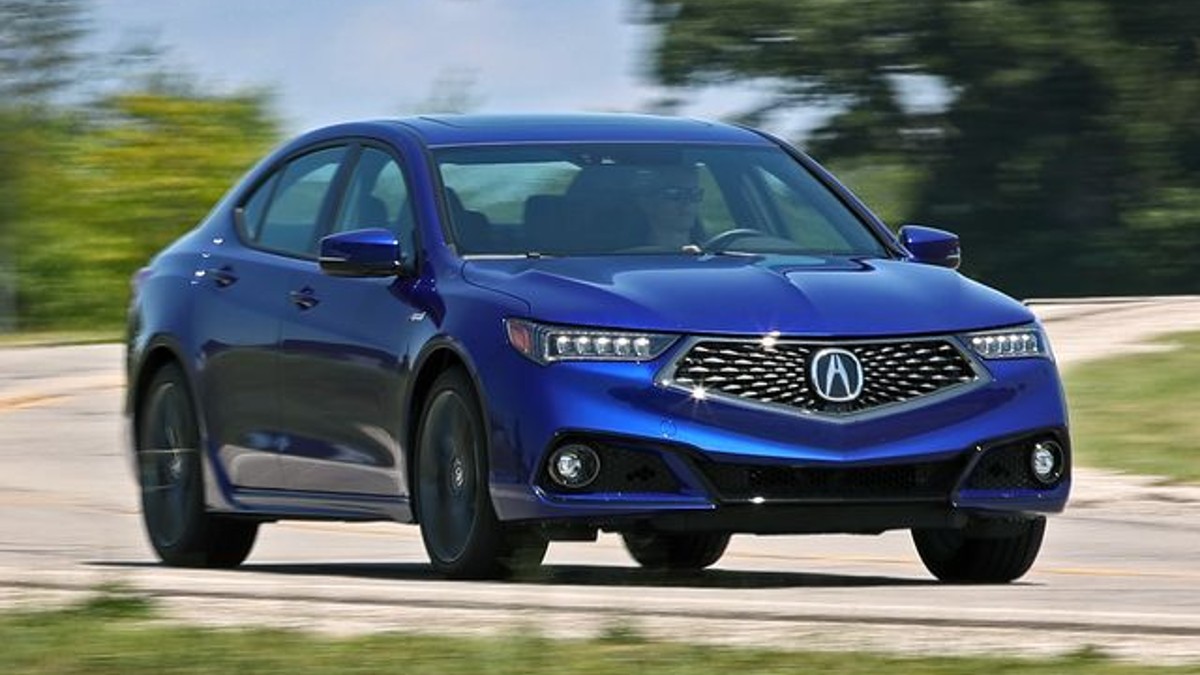 This Blue 2018 Acura TLX has the highest reliability rating for the brand.
