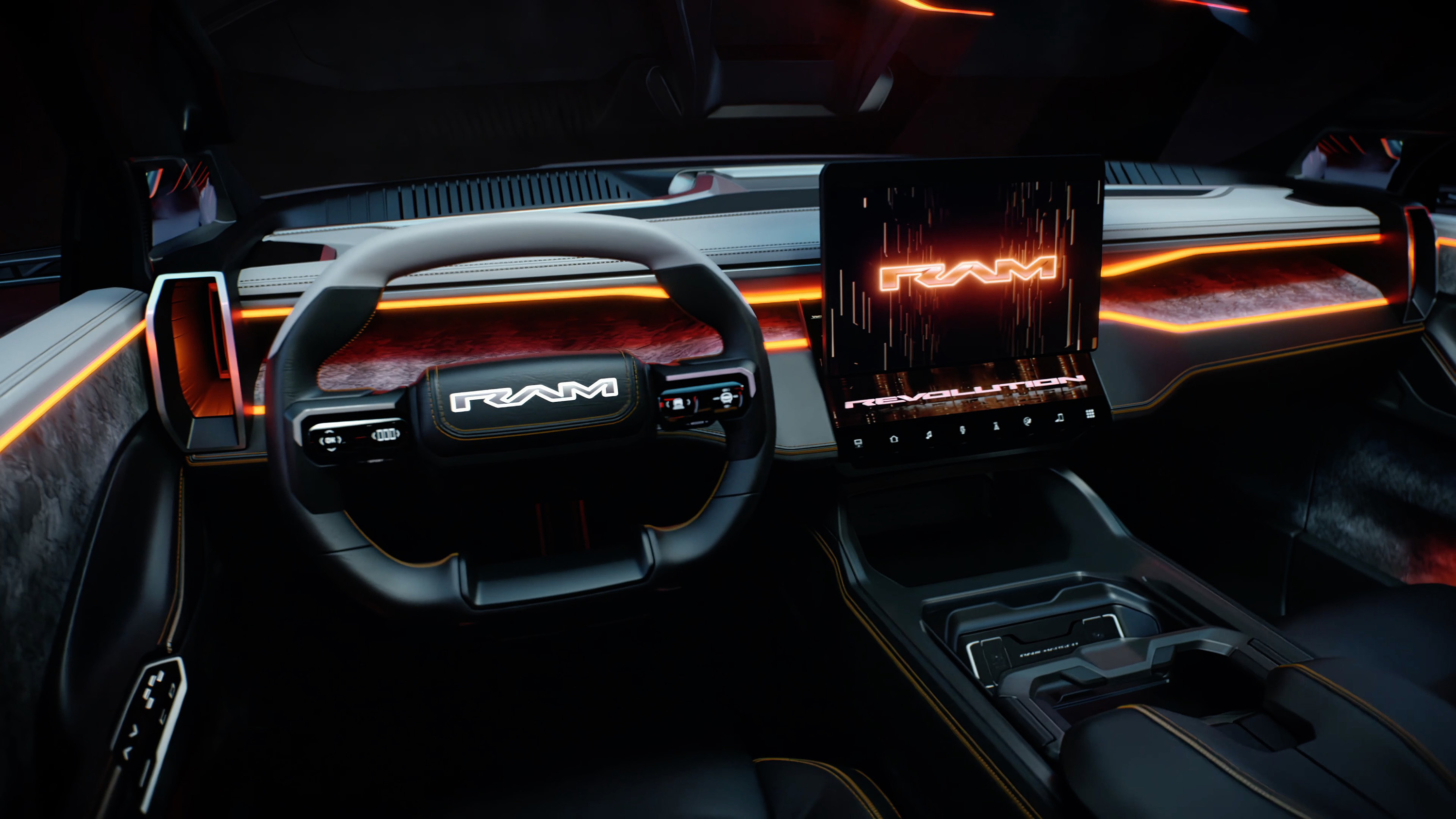 The new Ram Revolution cabin.