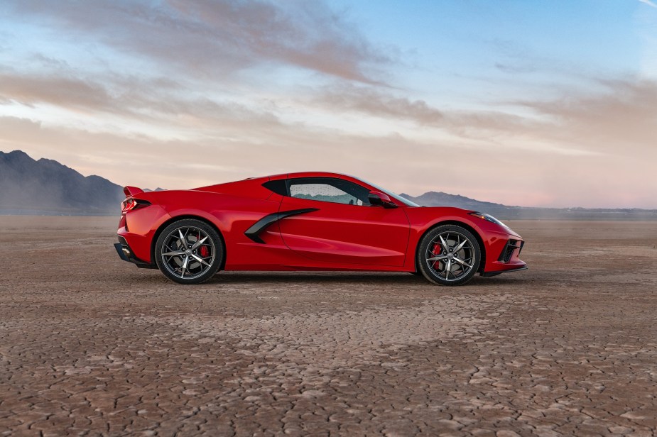The C8 Corvette, like the Nissan GT-R, is one of the best sports cars for value. 