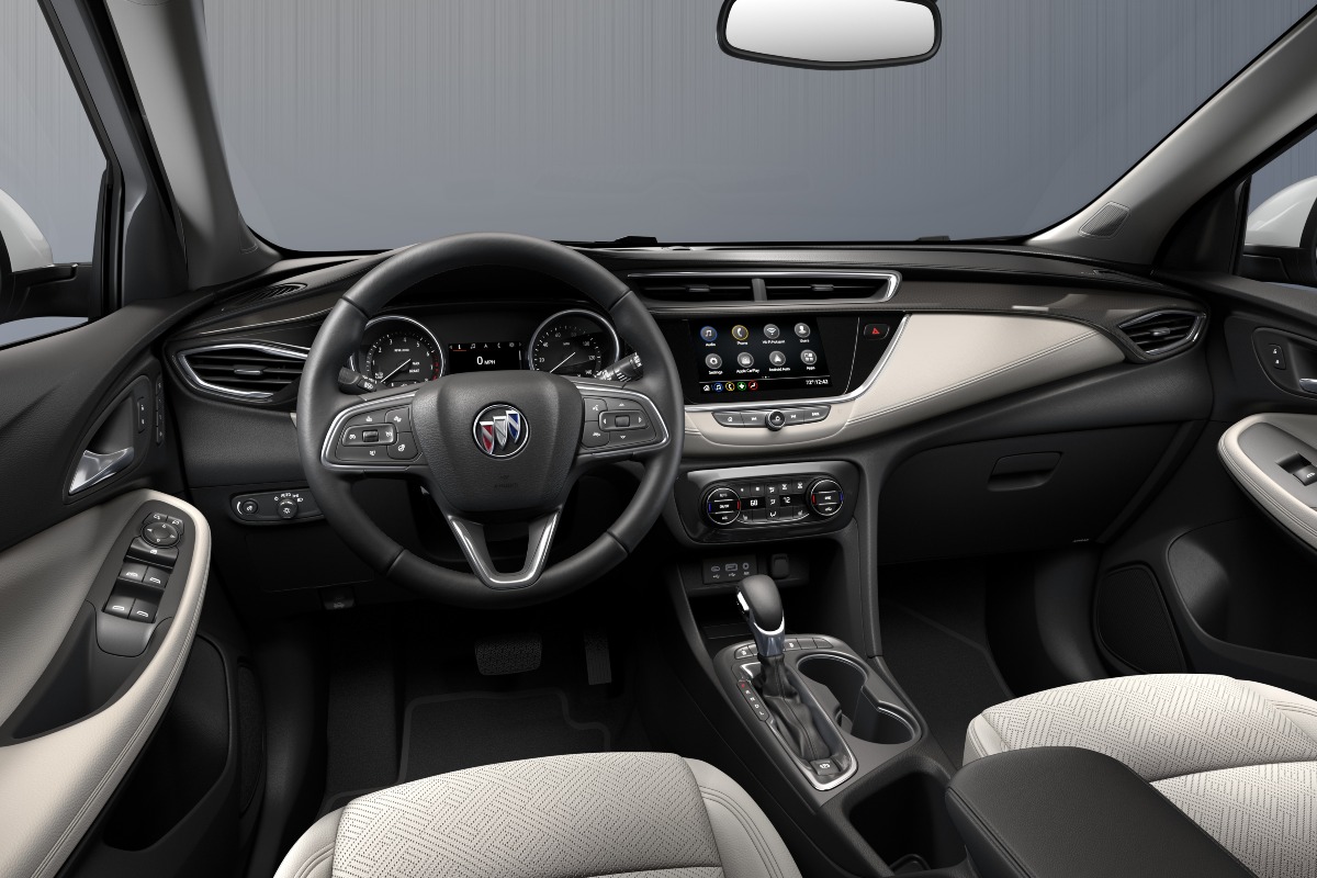 Dashboard in 2023 Buick Encore GX, cheapest new Buick and most affordable luxury SUV available
