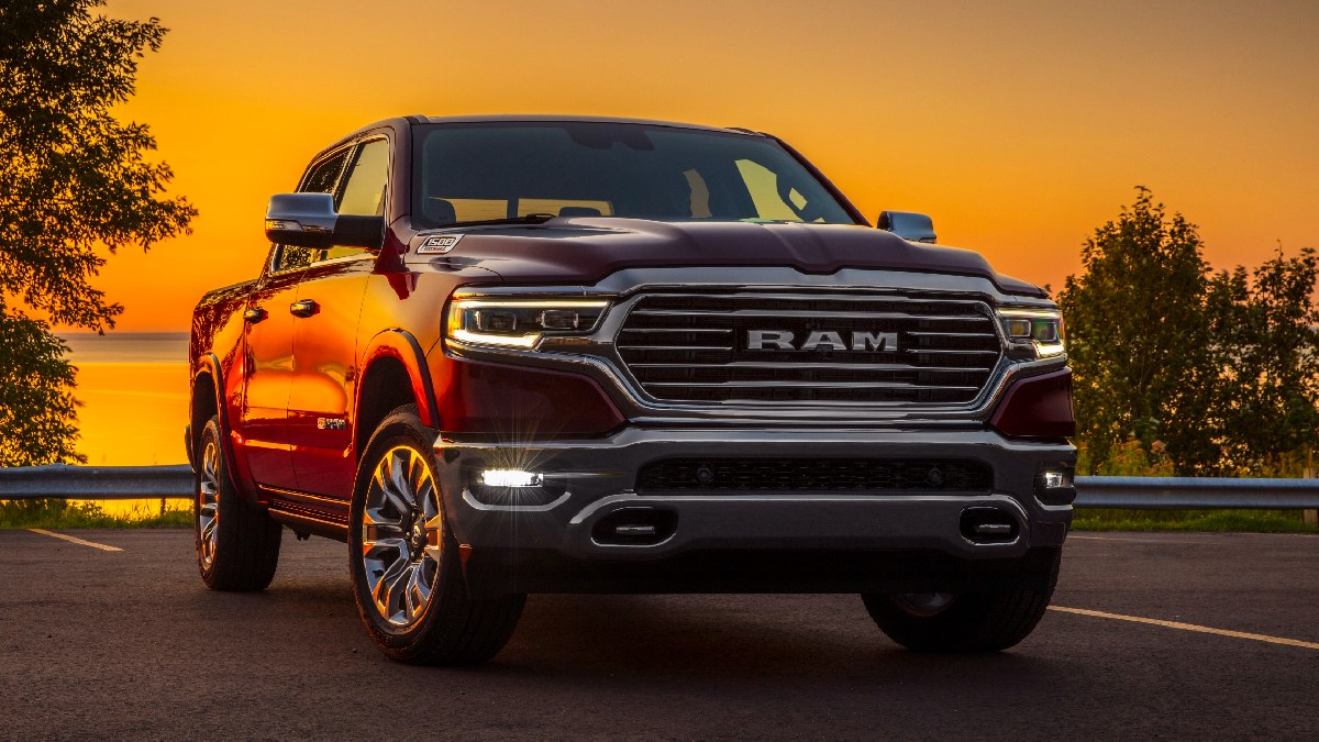 A front angle view of 2023 Ram 1500.