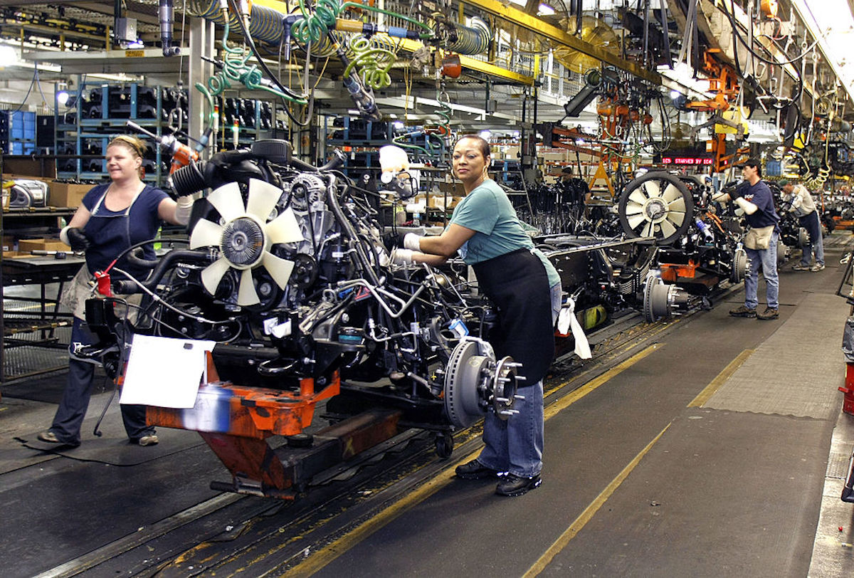 GM Truck Assembly Plant in Flint, MI where the small-block V8 engine is made.
