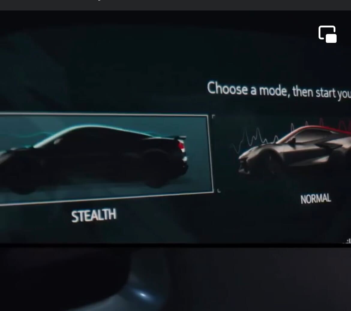 Stealth mode shown in the new Corvette E-Ray