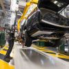 The assembly of a four-wheel drive model at a Tata Motors Ltd.'s Jaguar Land Rover plant in Solihull, U.K.