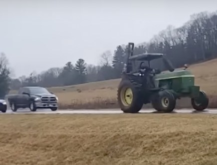 Watch: Man Steals John Deere Tractor, Takes Cops on Wild Chase in North Carolina