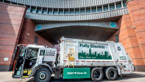 New York City EVs Mack electric garbage truck