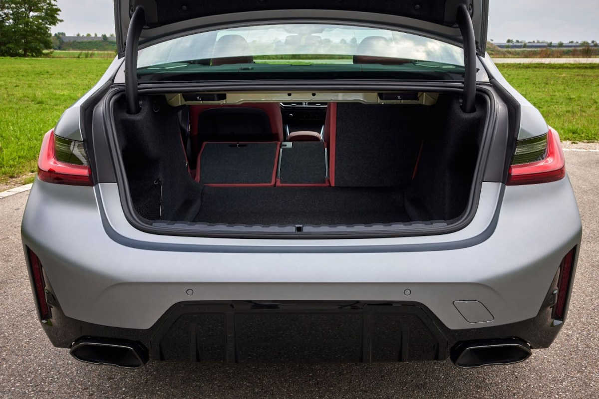 The trunk of a 2023 BMW 3 Series