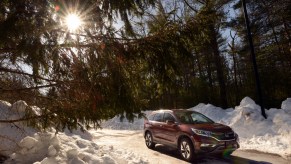 The best small SUVs for snow under $30,000 include the Honda CR-V