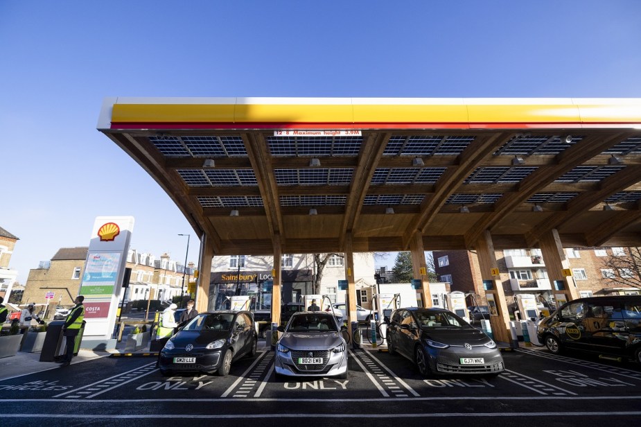 Shell Recharge Station stalls