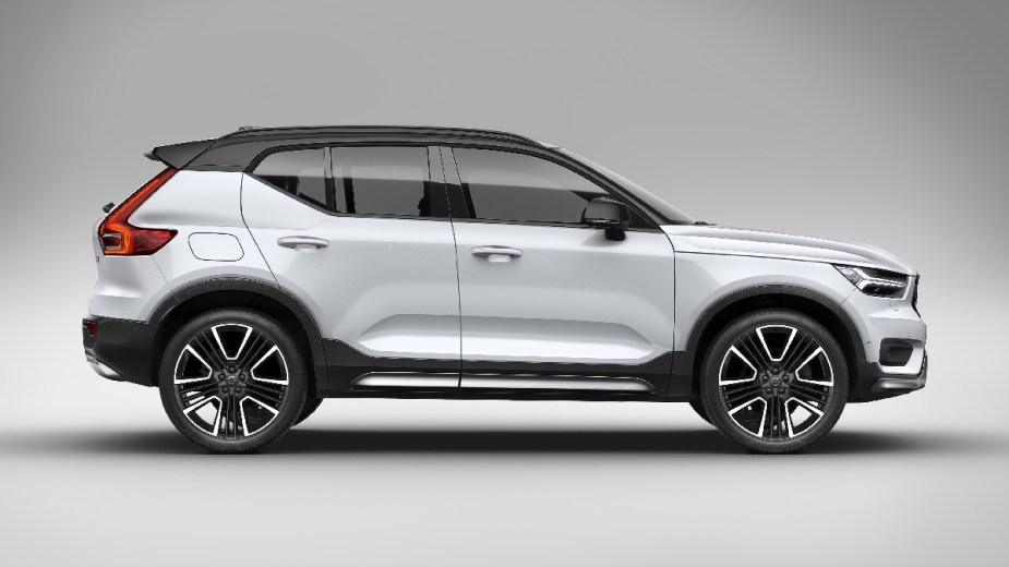 Side view of 2022 Volvo XC40, starting at $35K and one of most comfortable luxury SUVs, says U.S. News