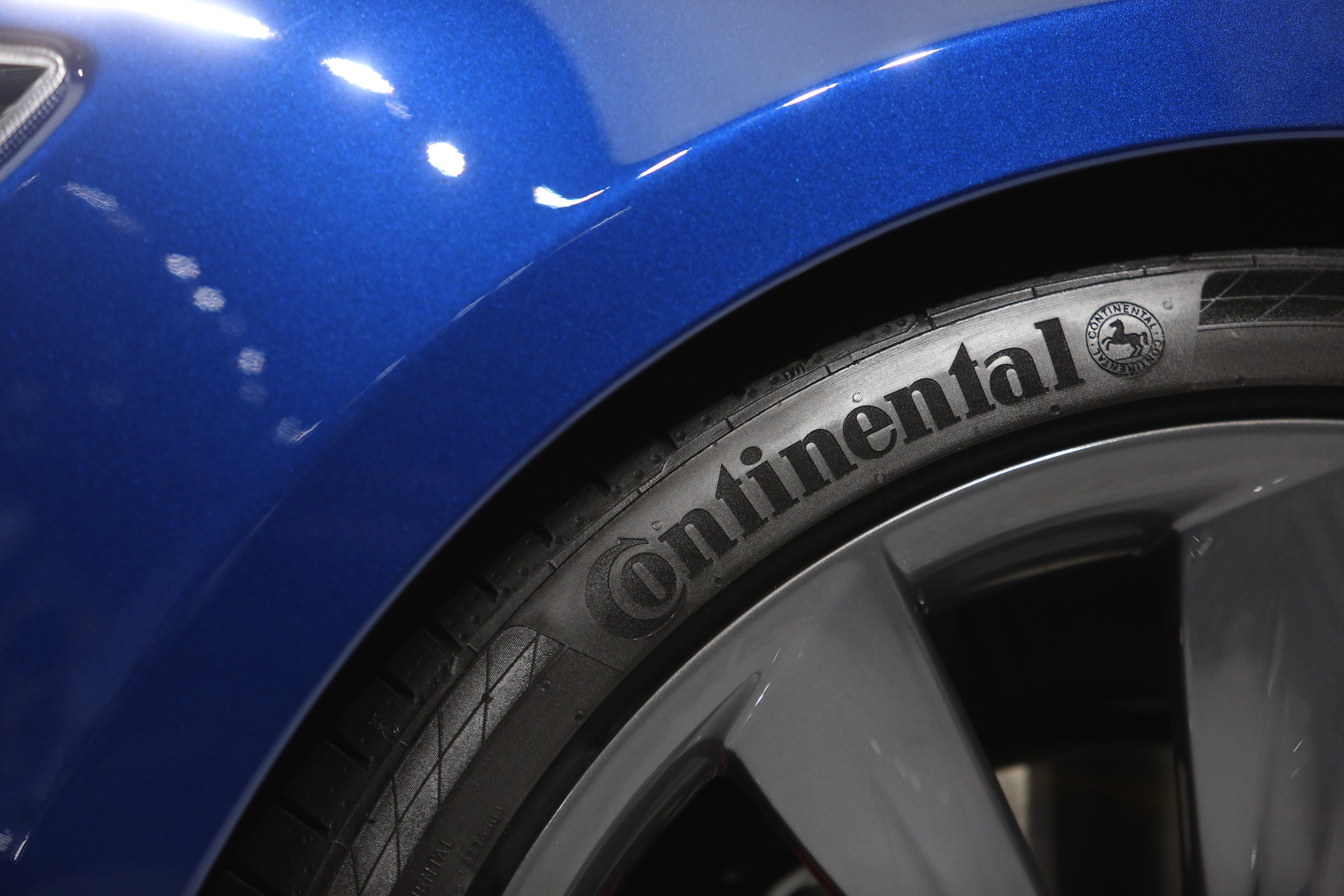 Tesla's wheels and tires, including winter tires for Tesla, are primarily Continental and Michelin products.