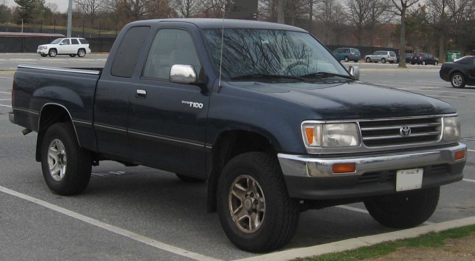 A Toyota T100 shows how small trucks used to be.