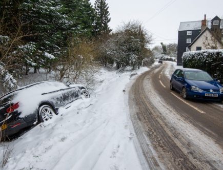 This Secret Trick Corrects Slide on Icy Road to Regain Control of Car