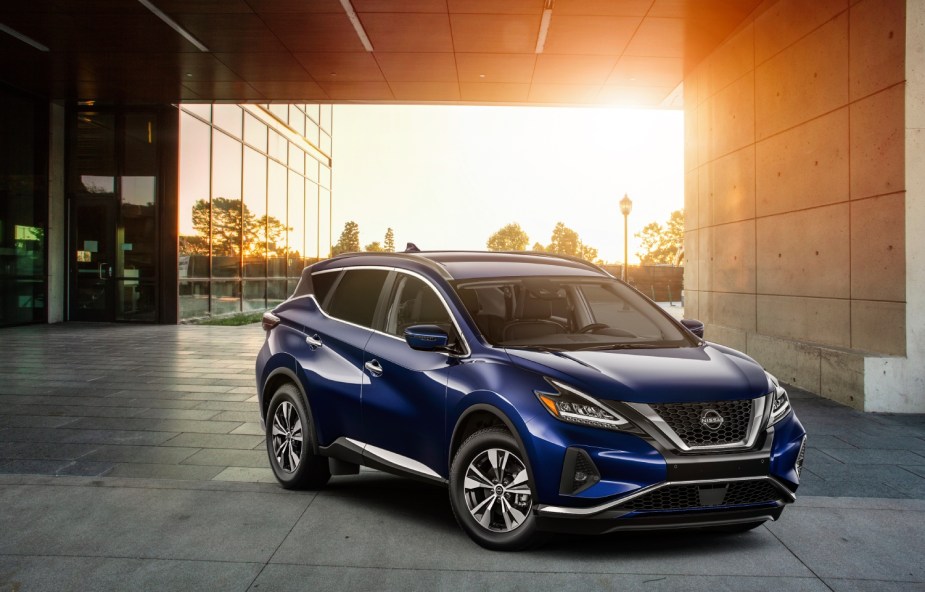 These affordable midsize SUVs for 2023 include the Nissan Murano, what are the standard features?