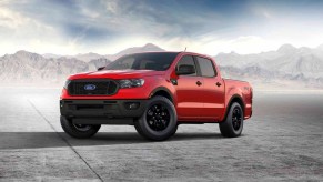 The best pickup trucks for the money include this red Ford Ranger XL