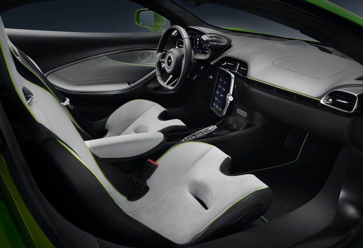 The interior of the McLaren Artura