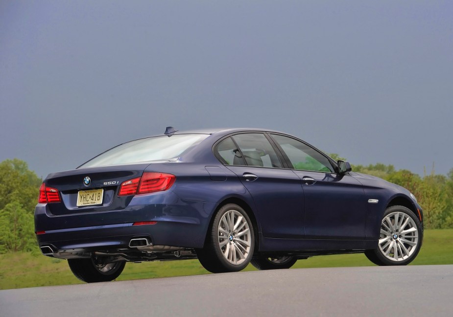 2011 BMW 550i blue