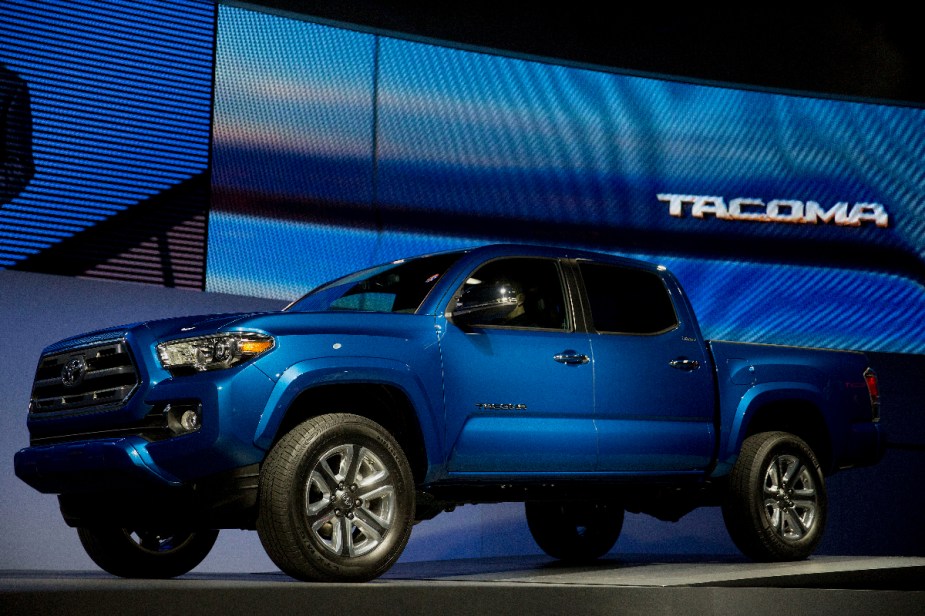 A 2015 Toyota Tacoma mid-size truck, when was the last generation redesigned?