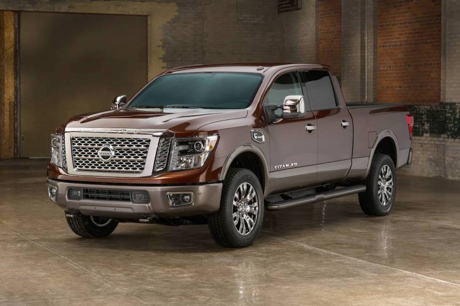 The Nissan Titan has some real-world complaints about it, here it is shown in red.