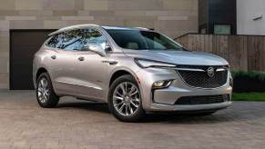 A 2023 Buick Enclave parked in a driveway.
