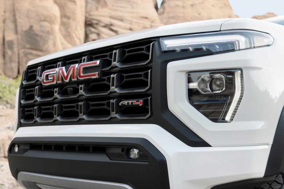 A 2023 GMC Canyon, which is one of the most reliable GMC models.
