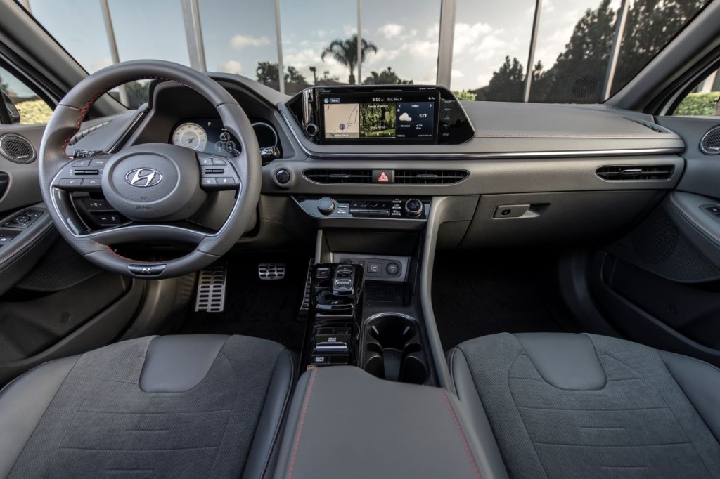 The N Line interior is luxurious, but the most popular 2023 Hyundai Sonata trim is the SEL