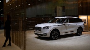 A 2023 Lincoln Aviator, which is one o the best luxury third-row SUVs on the market.