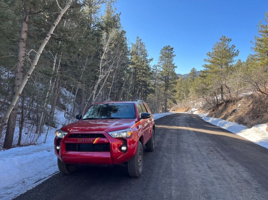 2023 Toyota 4Runner is red. This is one of the most reliable 4x4s on the market. 