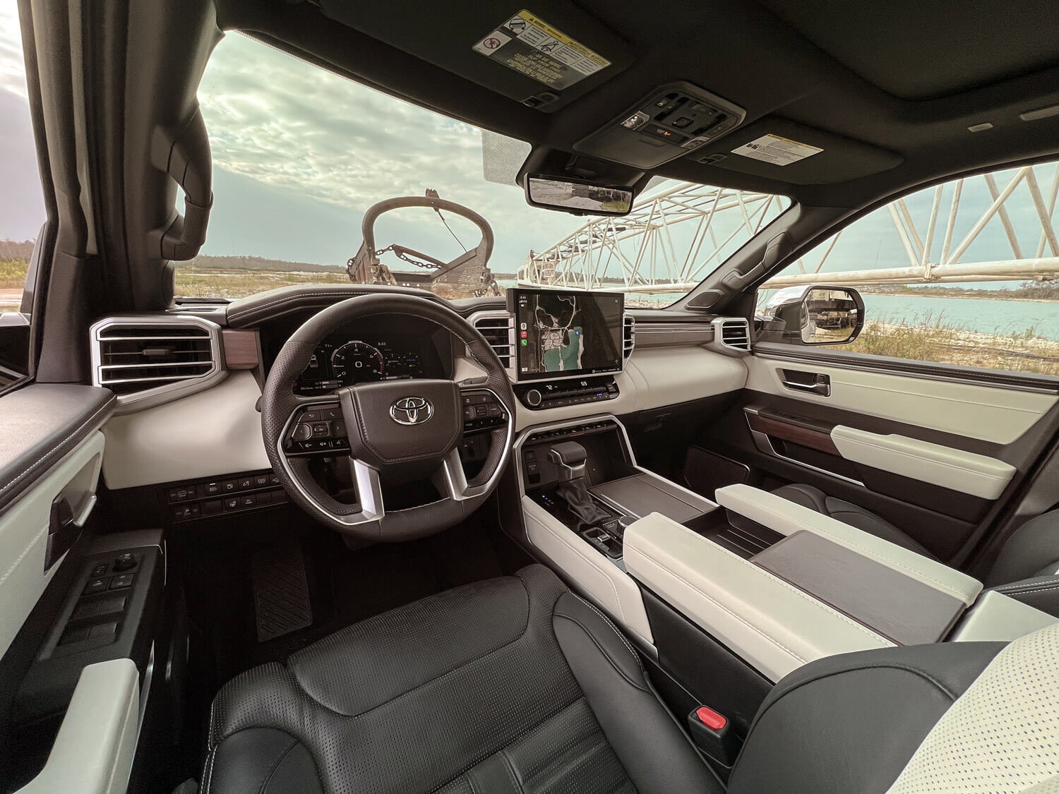 The 2023 Toyota Tundra Hybrid Capstone interior